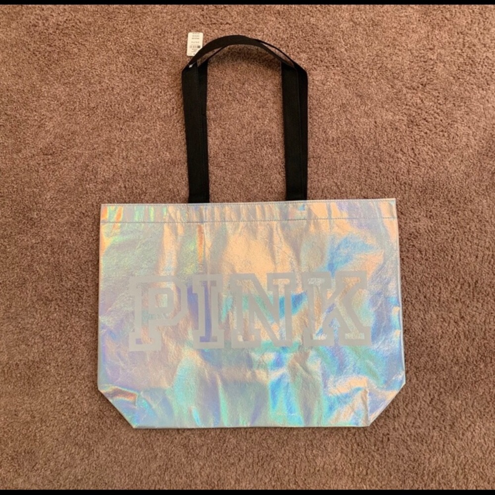 PINK reflective tote !